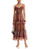 Aqua Aqua Paisley Border Midi Dress - 2