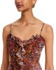 Aqua Aqua Paisley Border Midi Dress - 3