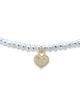 Aqua Aqua Pave Heart Charm Cultured Freshwater Pearl Beaded Slider Bracelet - 3