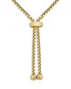 Aqua Aqua Pave Heart Charm Cultured Freshwater Pearl Beaded Slider Bracelet - 4