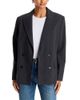 Aqua Aqua Pinstriped Scarf Blazer - 1