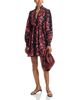 Aqua Aqua Placed Floral Long Sleeve Mini Dress - 2