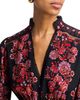 Aqua Aqua Placed Floral Long Sleeve Mini Dress - 3