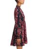 Aqua Aqua Placed Floral Long Sleeve Mini Dress - 5