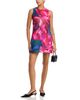 Aqua Aqua Placed Floral Shift Mini Dress - 2