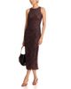 Aqua Aqua Plaid Mesh Sleeveless Midi Dress - 2