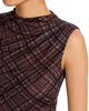 Aqua Aqua Plaid Mesh Sleeveless Top - 4