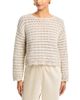 Aqua Aqua Pointelle Crewneck Sweater - 1