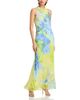 Aqua Aqua Printed Chiffon Maxi Dress - 1