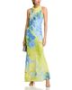Aqua Aqua Printed Chiffon Maxi Dress - 2