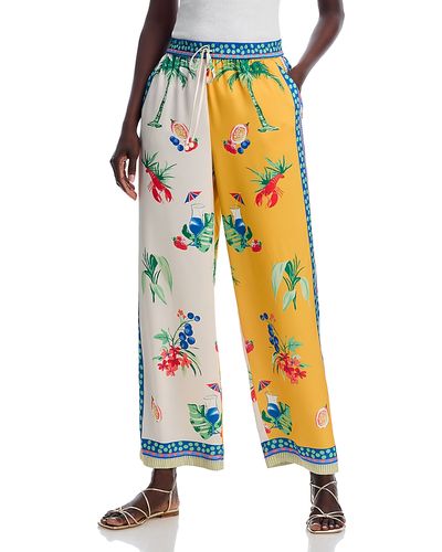 Aqua Aqua Printed Wide Leg Pants
