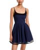 Aqua Aqua Rib Trim Mini Dress - 1