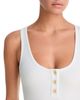 Aqua Aqua Ribbed Button Bodysuit - 4