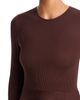 Aqua Aqua Ribbed Peplum Hem Top - 4