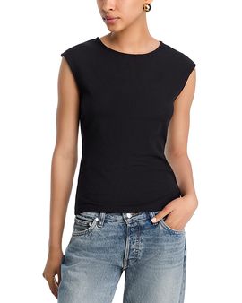 Aqua Aqua Ribbed Top