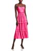 Aqua Aqua Ruched Ruffled Midi Dress - 3