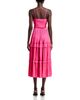 Aqua Aqua Ruched Ruffled Midi Dress - 4