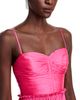 Aqua Aqua Ruched Ruffled Midi Dress - 6