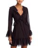 Aqua Aqua Ruffle Long Sleeve Mini Dress - 1