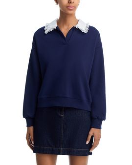 Aqua Aqua Ruffle Sweatshirt