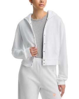 Aqua Aqua Sadie Snap Front Hoodie