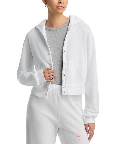 Aqua Aqua Sadie Snap Front Hoodie
