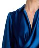 Aqua Aqua Satin Long Sleeve Maxi Gown - 3