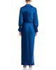 Aqua Aqua Satin Long Sleeve Maxi Gown - 4