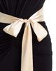Aqua Aqua Satin Sash Ruched Maxi Dress - 3