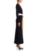 Aqua Aqua Satin Sash Ruched Maxi Dress - 5