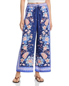 Aqua Aqua Scarf Wide Leg Drawstring Pants