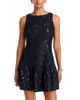 Aqua Aqua Sequin Tweed Drop Waist Mini Dress - 1