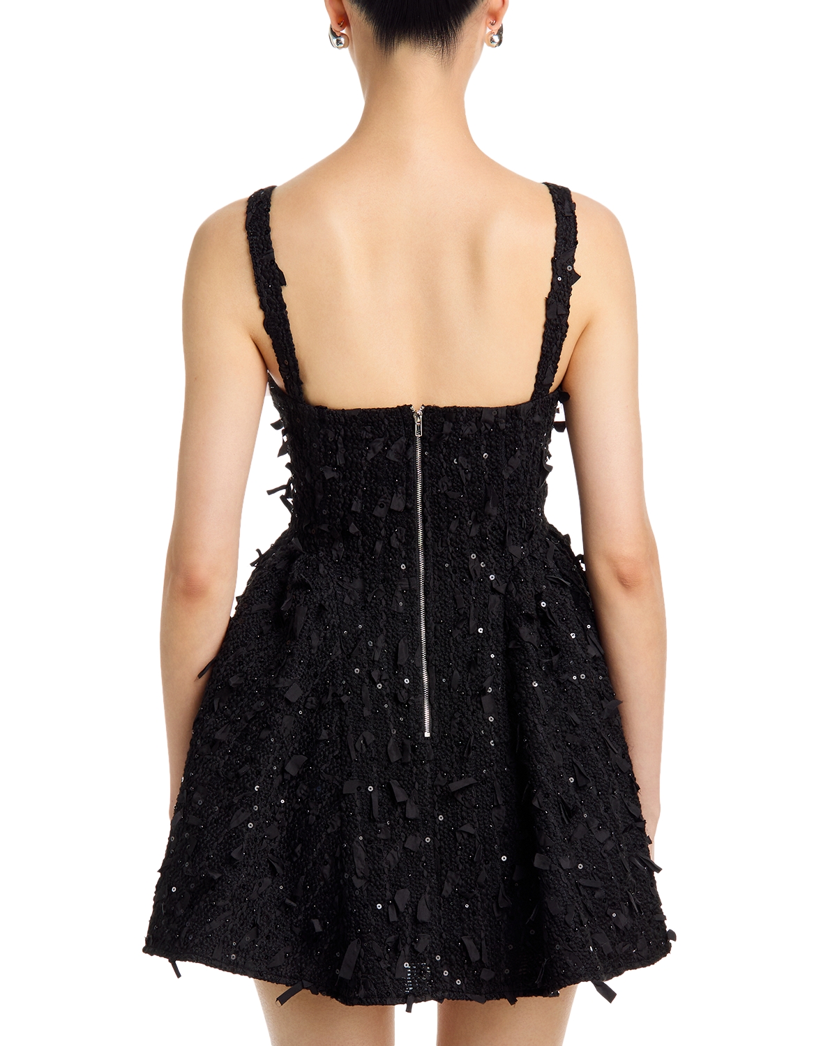 black pageant dresses Black Tiered Lace Prom Dresses Sparkly Off the Shoulder Pageant Dress