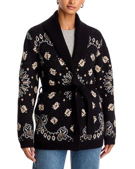 Aqua Aqua Shawl Collar Belted Cardigan