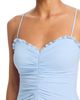 Aqua Aqua Short Pebble Chiffon Tie Ruffle Dress - 3