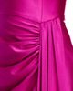 Aqua Aqua Short Power Sateen Strapless Side Tie Dress - 3