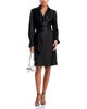 Aqua Aqua Short Satin Long Sleeve Dress - 2