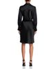 Aqua Aqua Short Satin Long Sleeve Dress - 4