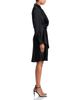 Aqua Aqua Short Satin Long Sleeve Dress - 5