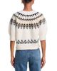 Aqua Aqua Short Sleeve Fair Isle Crewneck Sweater - 3