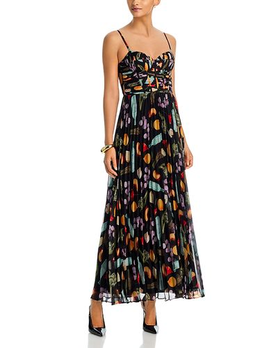 Aqua Aqua Sleeveless Printed Maxi Dress