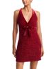 Aqua Aqua Sleeveless Tweed Bow Detail Dress - 1