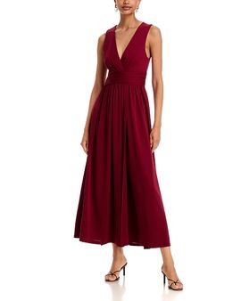 Aqua Aqua Sleeveless Twist Jersey Maxi Dress