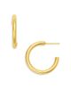 Aqua Aqua Small Tubular C Hoop Earrings - 1