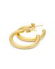 Aqua Aqua Small Tubular C Hoop Earrings - 3