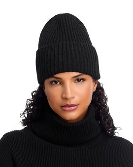 Aqua Aqua Solid Rib Knit Cuff Hat