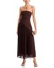 Aqua Aqua Strapless Curved Seam Maxi Dress - 2