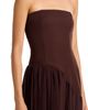 Aqua Aqua Strapless Curved Seam Maxi Dress - 3