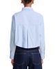 Aqua Aqua Stripe Crop Button Up Shirt - 3