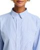 Aqua Aqua Stripe Crop Button Up Shirt - 4